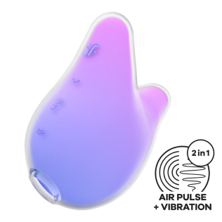 Вакуумный клиторальный стимулятор фиолетово розовый Satisfyer Mermaid Vibes 