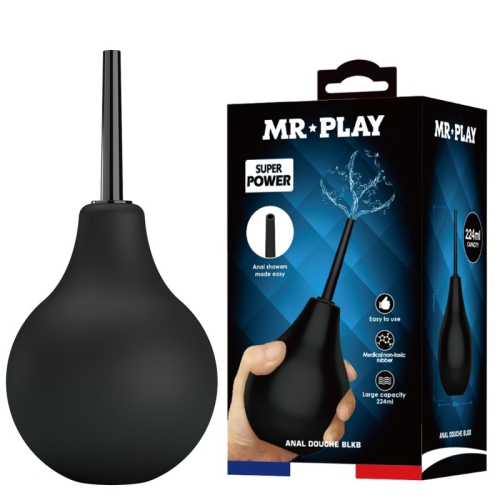 Анальная груша черная Mr Play Anal Douche 224мл - 1