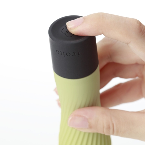 Вібратор для клітора зелений IROHA ZEN Matcha з ніжною ребристою поверхнею - 5