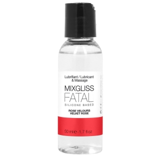 Лубрикант на силиконовой основе MixGliss FATAL - VALVET ROSE  (50 мл) с ароматом Бархатной Розы