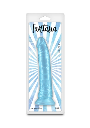 Фалоімітатор реалістичний на присосці блакитний NS Novelties Fantasia - 3