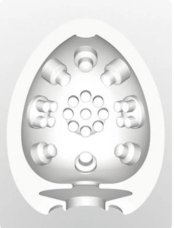 Мастурбатор яйцо белого цвета Tenga Egg Clicker - 2