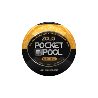 Мастурбатор яйцо оранжевого цвета Zolo Pоcket pool Sure shot