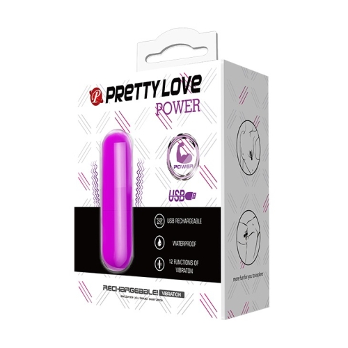 Віброкуль для стимуляції клітора фіолетового кольору Lybaile Power - 5