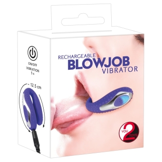 Вибратор для орального секса Blowjob Vibrator 5 режимов вибрации фиолетовый