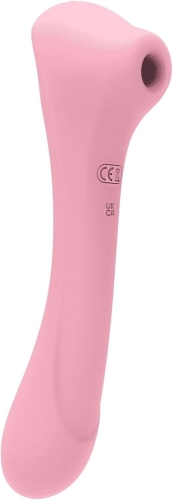 Вакуумный вибратор для клитора розовый Femintimate Daisy Massager - 1