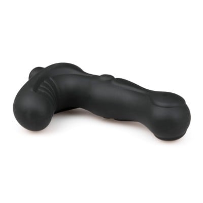 Вибромассажер простаты силиконовый черного цвета EasyToys - 2