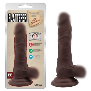 Фалос на присоску реалістичний коричневий CHISA Flatterer Brown