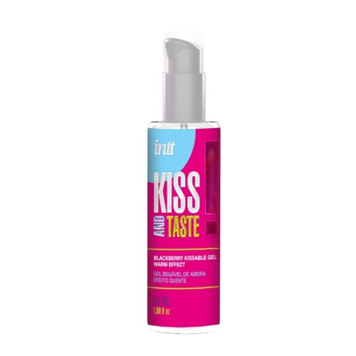 Массажный гель со вкусом ежевики Intt KISS AND TASTE! 55 мл - 1