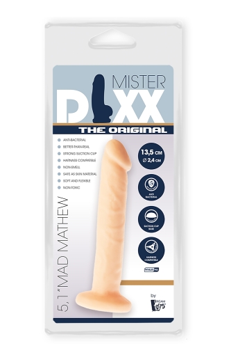 Гибкий фаллоимитатор реалистичный на присоске DREAM TOYS MR. DIXX MAD MATHEW 5.1INCH DONG - 2