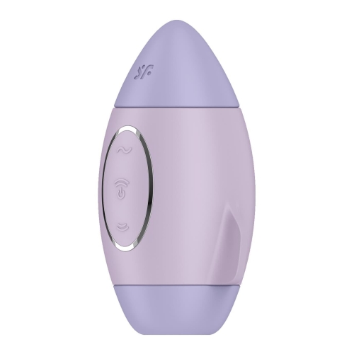 Вакуумний вібратор для клітора фіолетового кольору Satisfyer Mission - 4