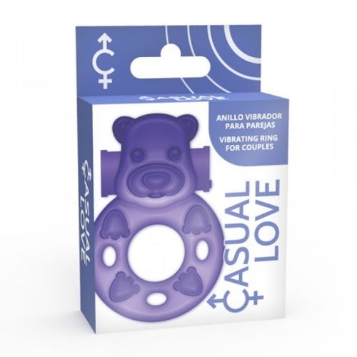 Эрекционное виброкольцо на член фиолетовое Casual Love Bear Casual Love Ring - 3