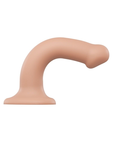 Фаллоимитатор силиконовый на присоске Strap-On-Me Dual Density Dildo Flesh M - 2