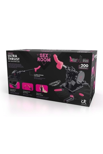 Секс машина з насадками та пультом дистанційного керування чорна Dreamtoys Sex Room Sex Machine - 11