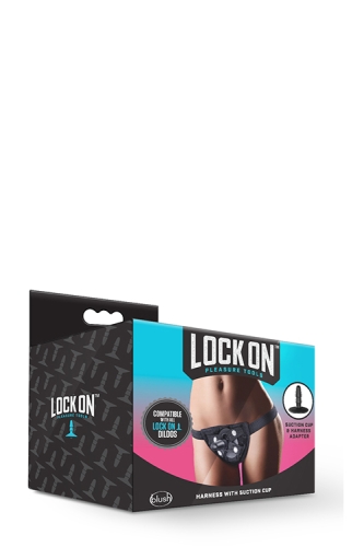 Трусики для страпона чорні LOCK ON STRAP ON HARNESS - 2