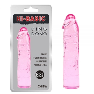 Фаллос 17,5/3,8 см реалистичный розовый Ding Dong 6.8 Pink