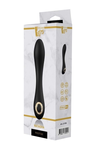 Вібромасажер зі стимуляцією точки G чорний Dream Toys PRESTIGE NATASHA LUXXE - 5