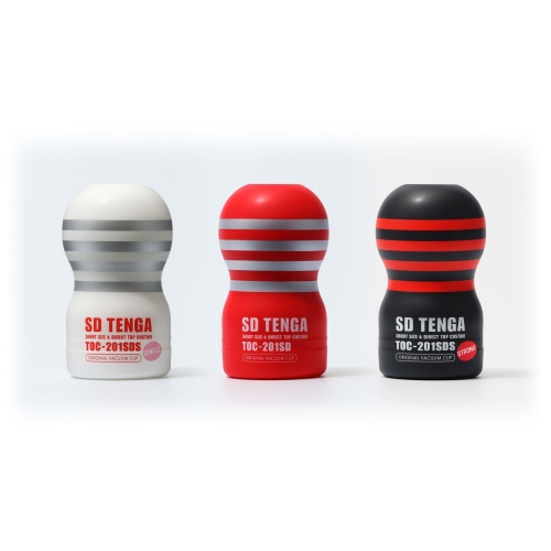 Мастурбатор червоного кольору Tenga SD Original Vacuum Cup - 5