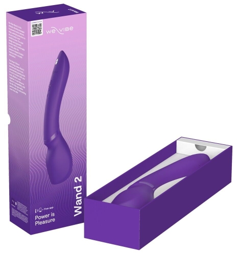Смарт вібратор для точки G фіолетовий We-Vibe Wand 2 - 7