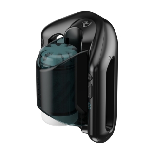Автоматический смарт-мастурбатор с имитацией фрикций черный Kaotik Labs The Jetpack режим edging очень мощный 