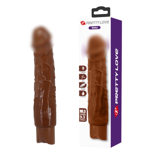 Вибратор реалистик коричневый Lybaile Pretty Love Rufus Realistic Vibrating Dildo - 1