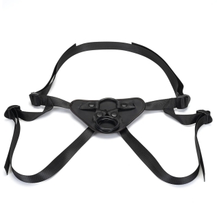 Трусики для страпона из полиуретана черные Liebe Seele Vegan Fetish Universal Strap On Harness