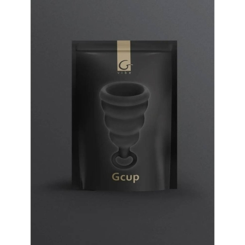 Менструальная чаша черного цвета Gvibe Gcup размер S - 10