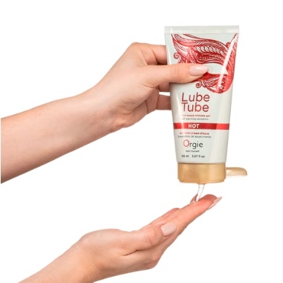 Согревающая смазка для секса на водной основе Orgie LUBE TUBE HOT 150 мл - 2