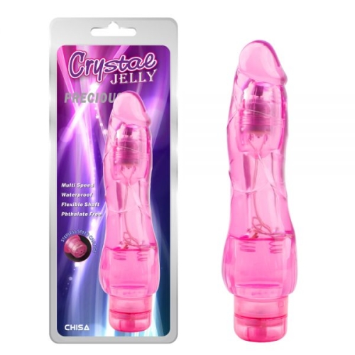 Вібратор реалістичний гелевий рожевого кольору Chisa Precious - 1