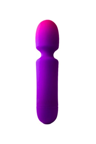 Вибромассажер Ванд в форме микрофона фиолетового цвета Rocks Off Glo Girl Wand - 1