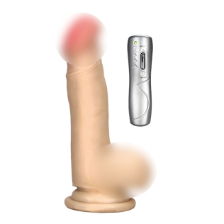 Вібромасажер ділдо на присоску реалістичний тілесного кольору FleshX 6.5 Vibrator