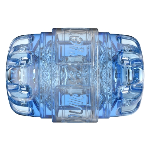 Мастурбатор Рот с имитацией орального секса голубого цвета Fleshlight Quickshot Turbo Blue Ice - 4