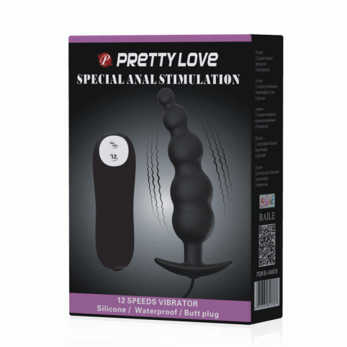 Анальная пробка с вибрацией PRETTY LOVE BI-040039 - 10