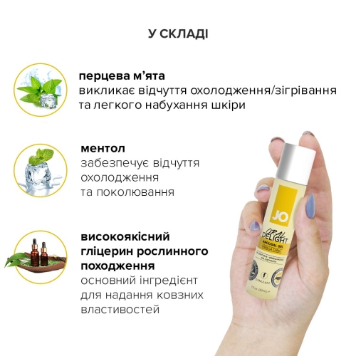 Возбуждающий гель для оральных ласк System JO ORAL DELIGHT - VANILLA THRILL (30 мл) (Систем Джо) - 5