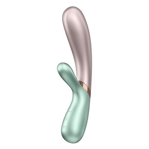 Вибратор кролик с подогревом зеленый Satisfyer Hot Lover - 1
