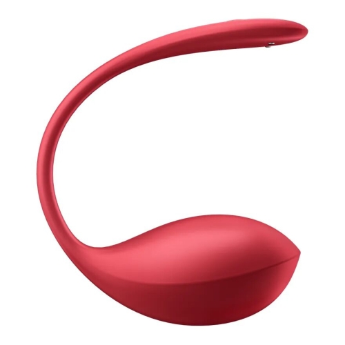 Виброяйцо с пультом управления красного цвета Satisfyer Shiny Petal Connect App - 2