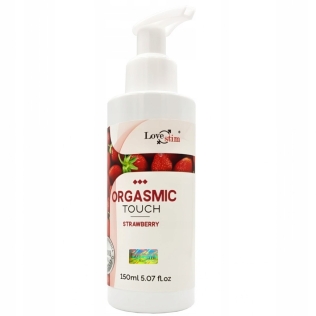 Гель возбуждающий для пар с ароматом клубники Love Stim Orgasmic touch stawberry 150 мл