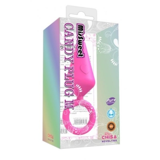 Силиконовый анальный плаг розовый CHISA MisSweet - Candy Plug