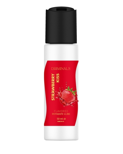 Оральний лубрикант зі смаком полуниці Driminals Kiss Strawberry 30 мл - 1