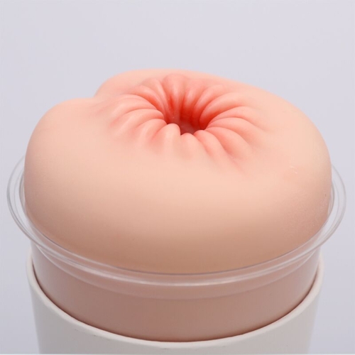 Мастурбатор-анус сквозной в колбе телесный Naked Factory Cup Sleeve A-3 - 5