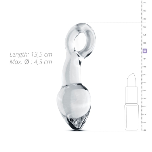 Скляний стимулятор простати Gildo Glass Prostate Plug No. 13 - 3