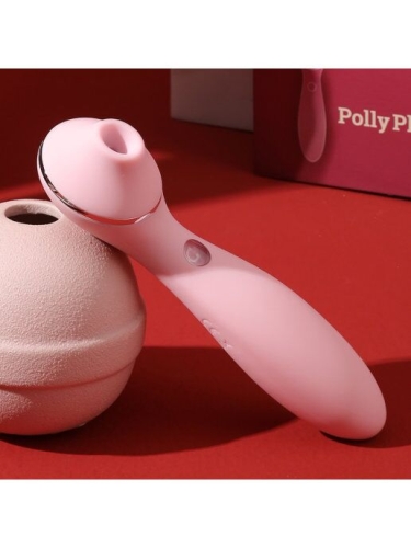 Вакуумный вибратор для клитора розовый KisToy Polly Plus - 4