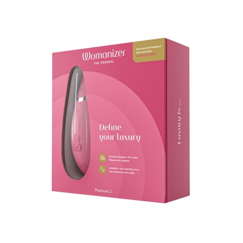 Вакуумный бесконтактный клиторальный стимулятор розовый Womanizer Premium 2 - 9