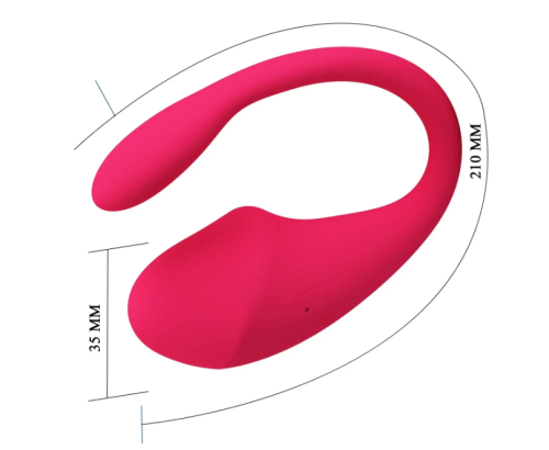 Смарт виброяйцо вагинальное силиконовое красное LYBAILE Romance Thalia App Control Bullet Vibrator - 4
