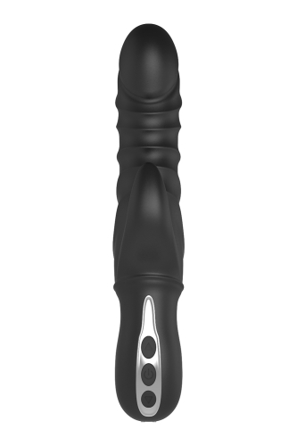 Вібратор із відростком для клітора чорного кольору Dream Toys MIDNIGHT MAGIC TRITON - 4