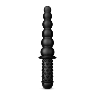 Анальная цепочка черного цвета BUTTR Akimbo Double Sided Anal Dildo