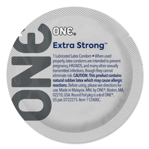 Презерватив толще чем остальные из натурального латекса ONE Extra Strong 1 штука - 1