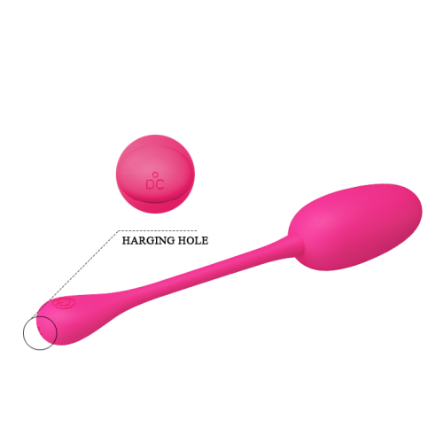 Силиконовое виброяйцо с перезарядкой розовое Pretty Love Knucker - 8
