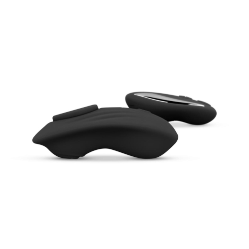 Вибротрусики для стимуляции клитора с пультом ДУ черного цвета EasyToys Buzzy Butterfly - 3