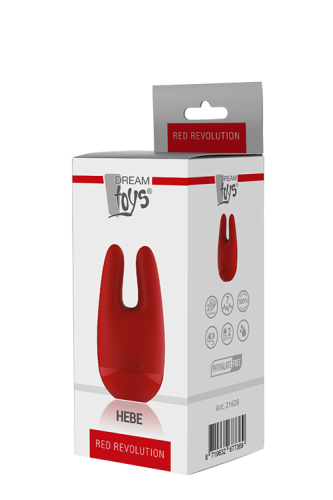 Вибратор для клитора силиконовый красный Dream Toys RED REVOLUTION HEBE - 4